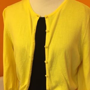 Willi Smith Large yellow cardigan